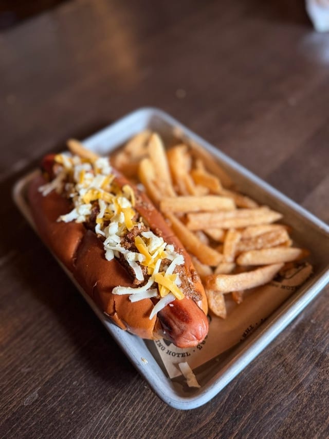 Chili Cheese Dog.