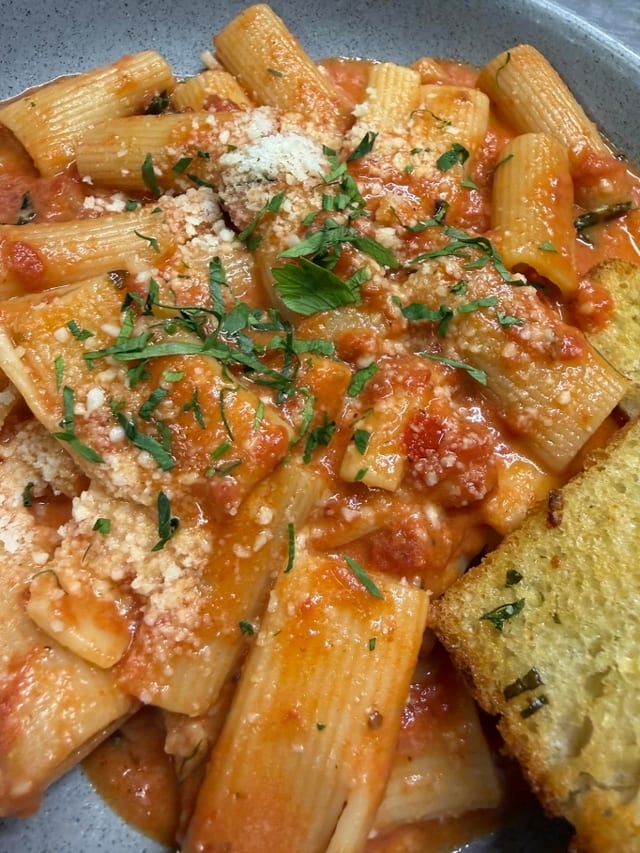 Rigatoni Alla Vodka.