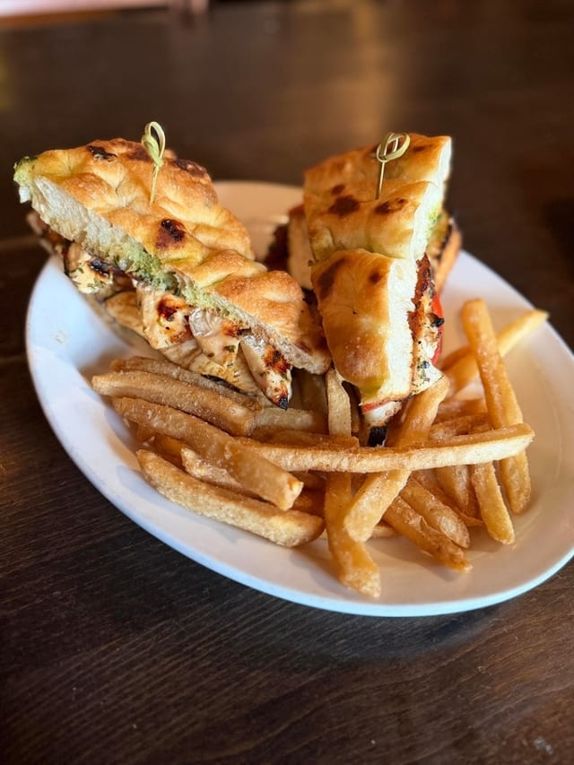 Chicken Caprese Sandwich.