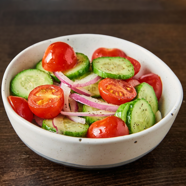 Cucumber Tomato Salad.